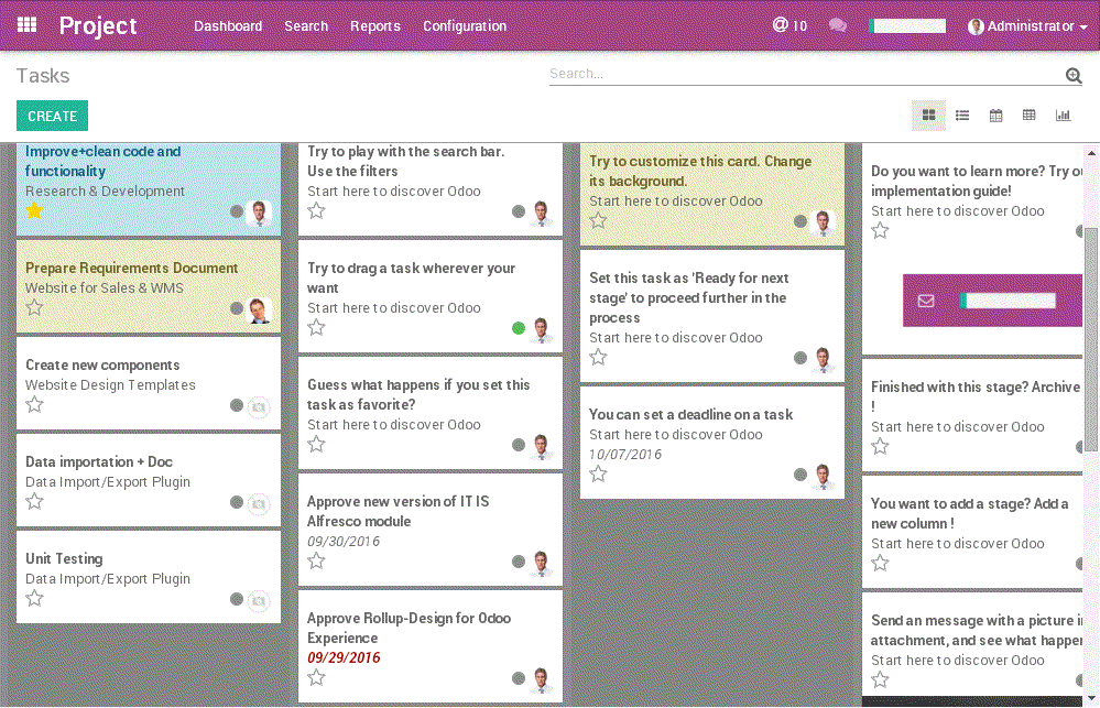 Odoo image and text block