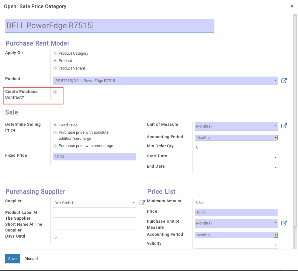 Odoo text and image block